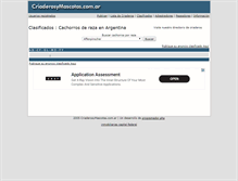 Tablet Screenshot of criaderosymascotas.com.ar